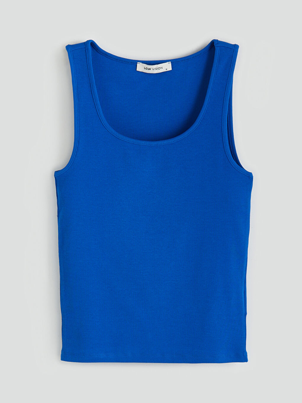 LCW Vision U Neck Textured Women's Tank Top -S54839Z8-HGU