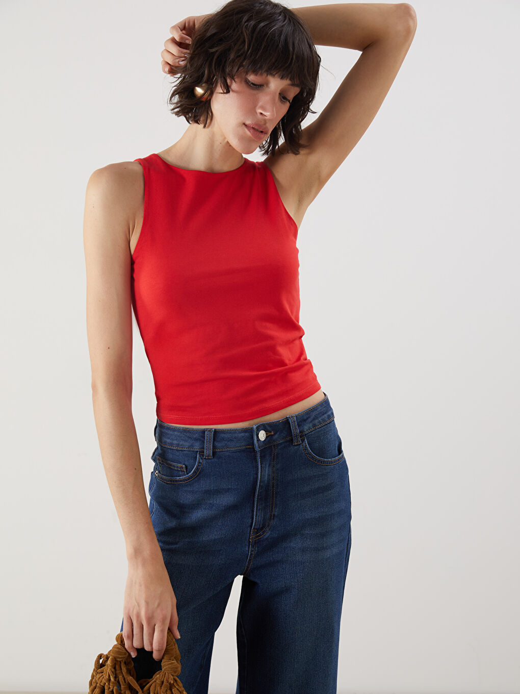 LCW Vision Crew Neck Women's Tank Top -S54862Z8-GZX