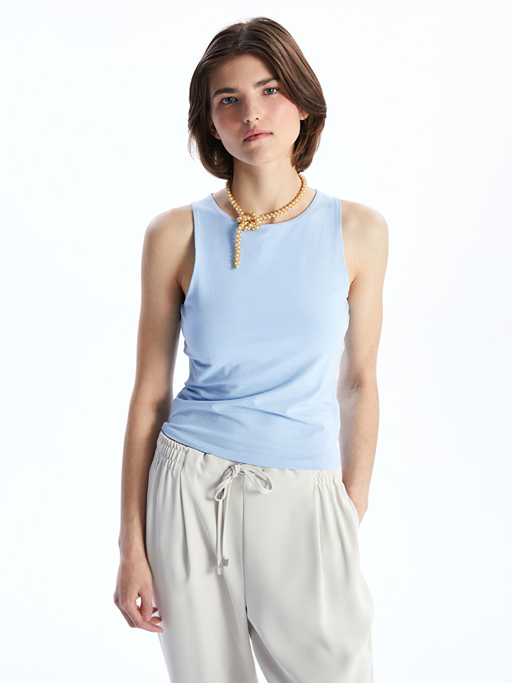 LCW Vision Crew Neck Women's Tank Top -S54862Z8-QYD