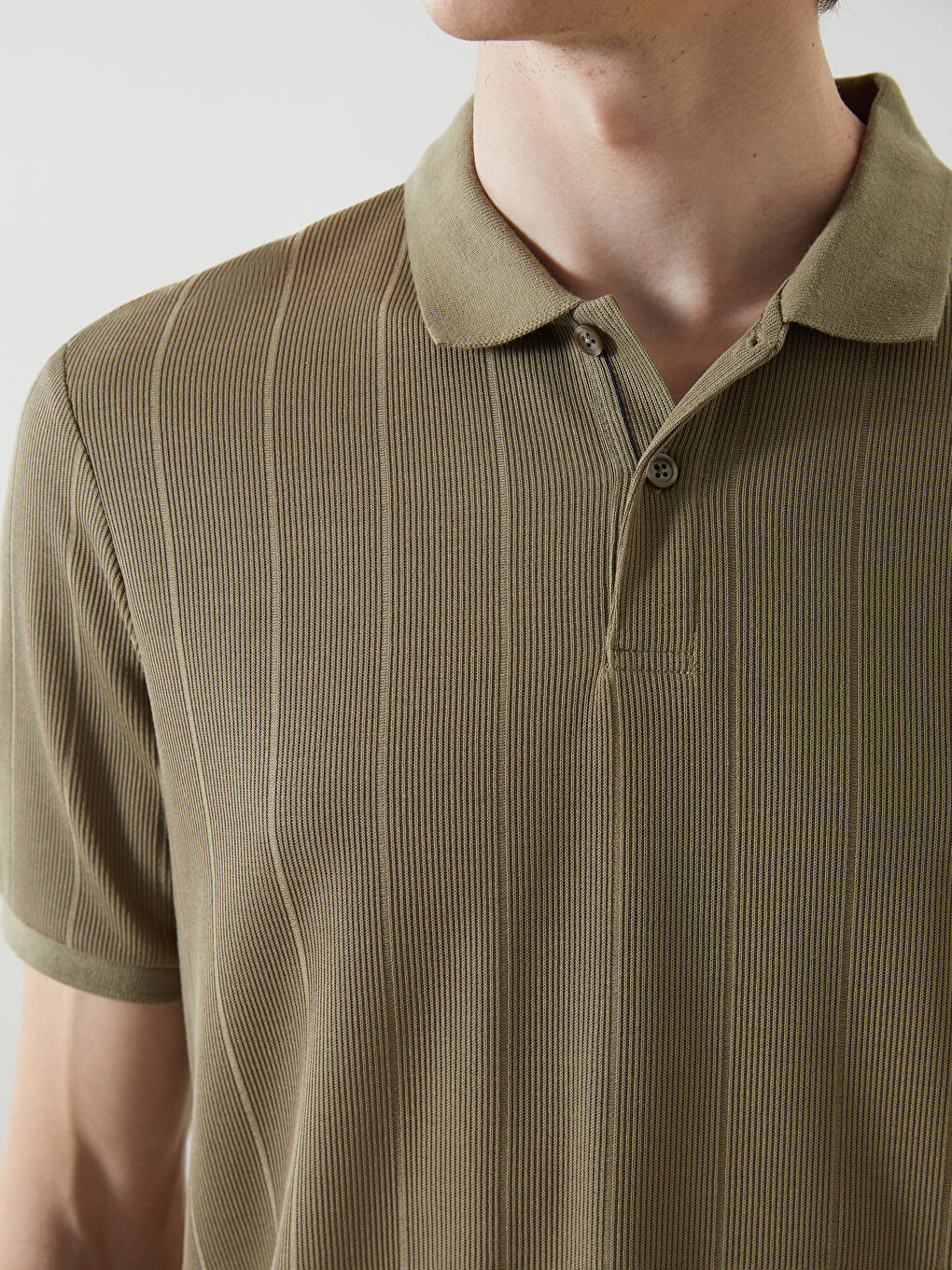 Polo Neck Short Sleeve Men's T-Shirt -S54864Z8-J1R