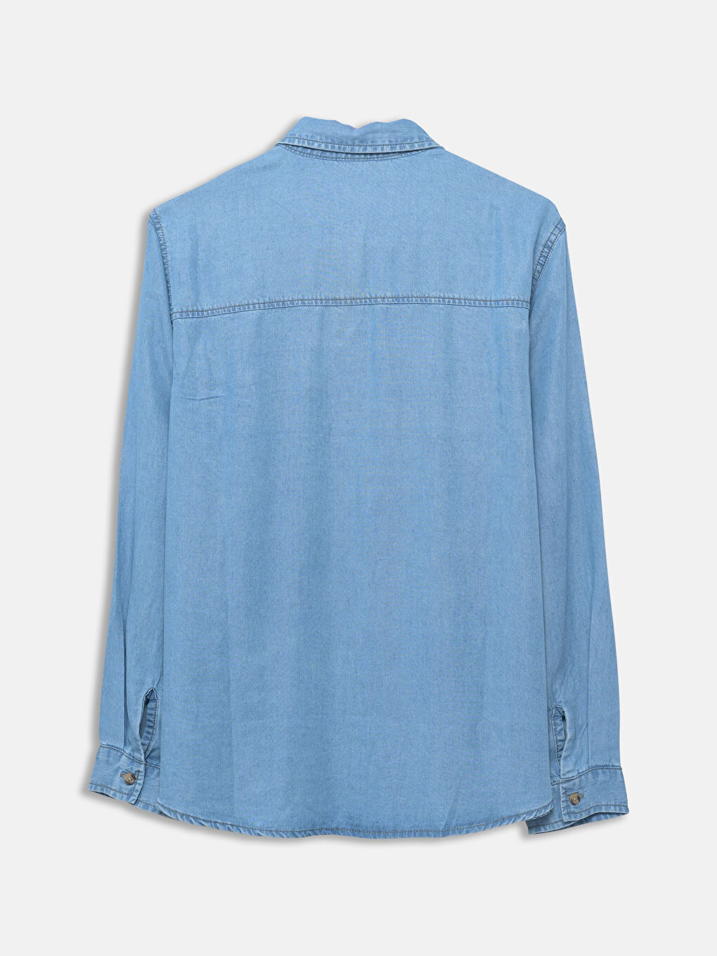 Loose Fit Women's Denim Shirt with Pockets -S54882Z8-507