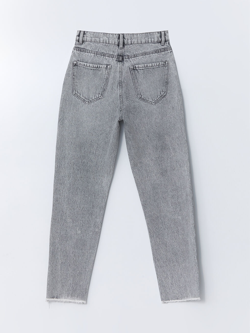 Mom Fit Ripped Detail Women's Jeans -S54887Z8-GRD