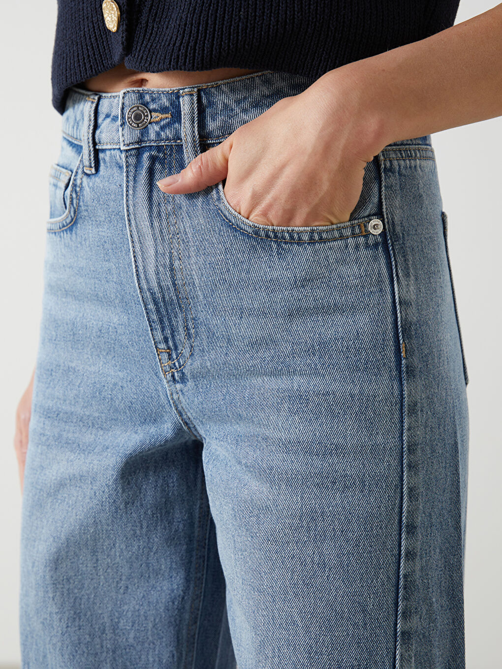 LCW Jeans Wideleg Women's Jeans -S54889Z8-507