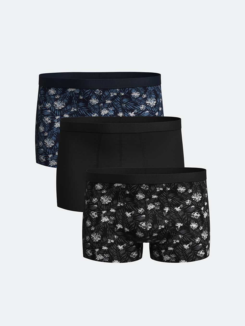 Standard Fit Cotton Flexible Men's Boxer 3-Piece -S54897Z8-LSJ