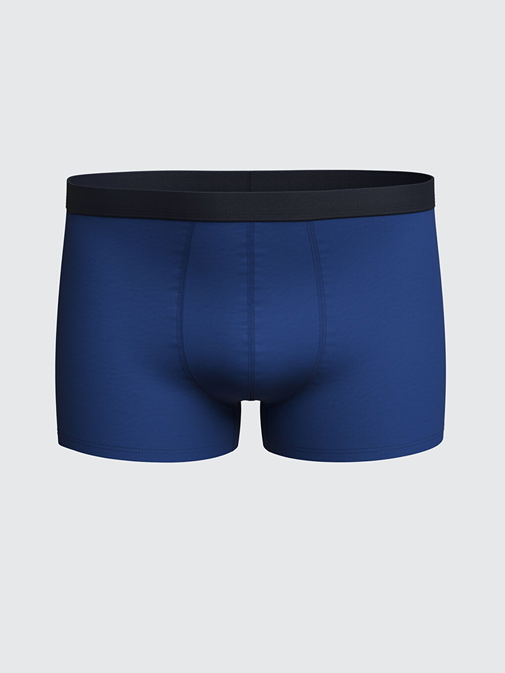 Mavi Standart Kalıp Pamuklu Esnek Erkek Boxer