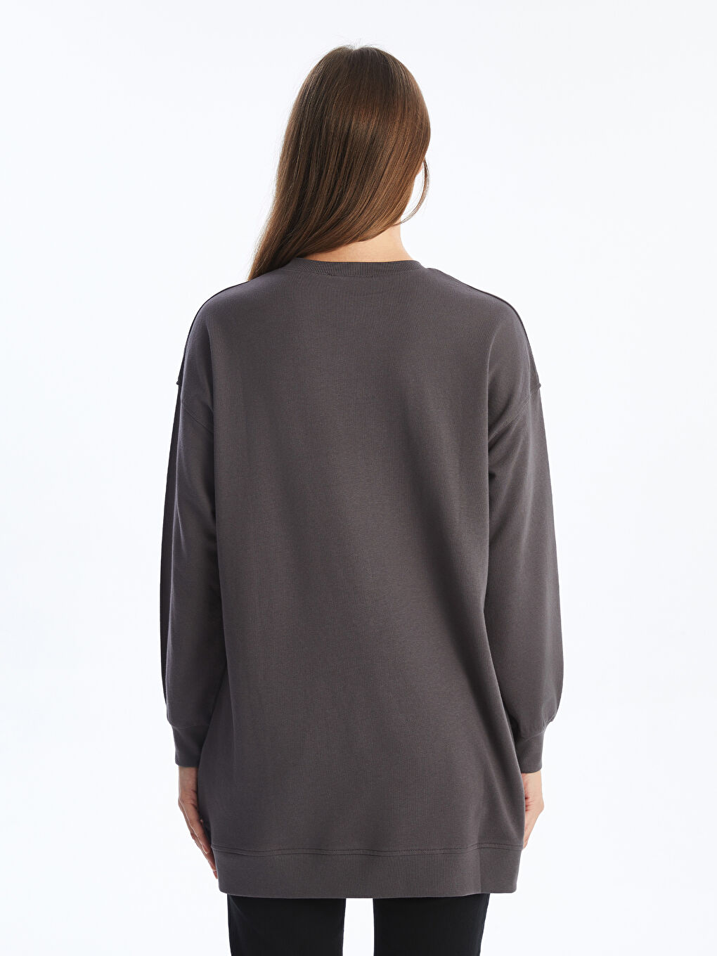 LCW Modest تونيك كنزة رياضية رمادي امرأة -S54916Z8-HMC