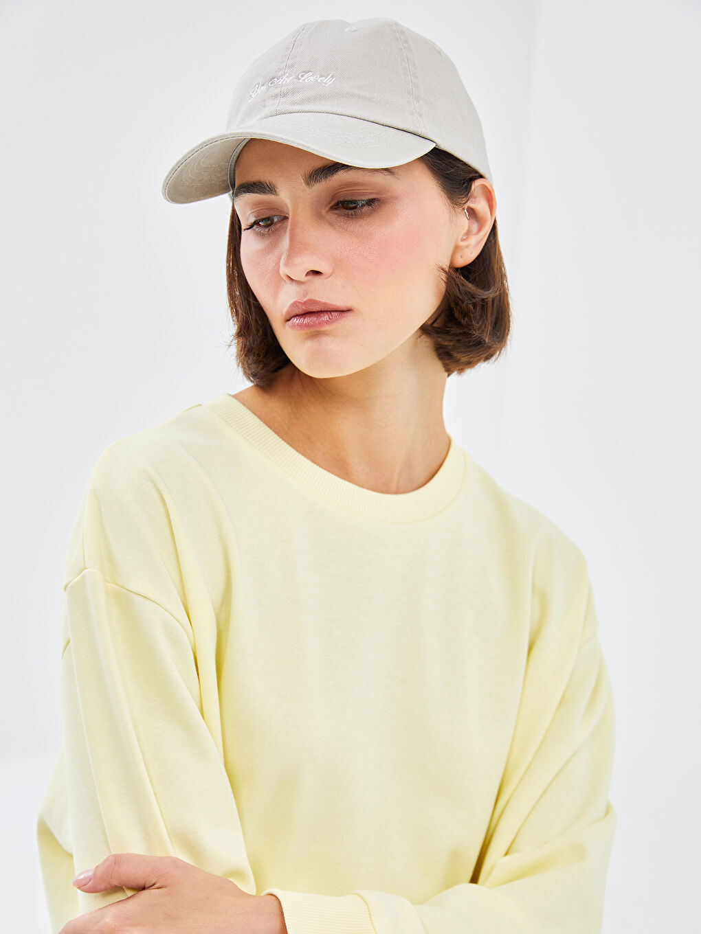 Women's Cap Hat With Lettering Embroidery -S54945Z8-TQE
