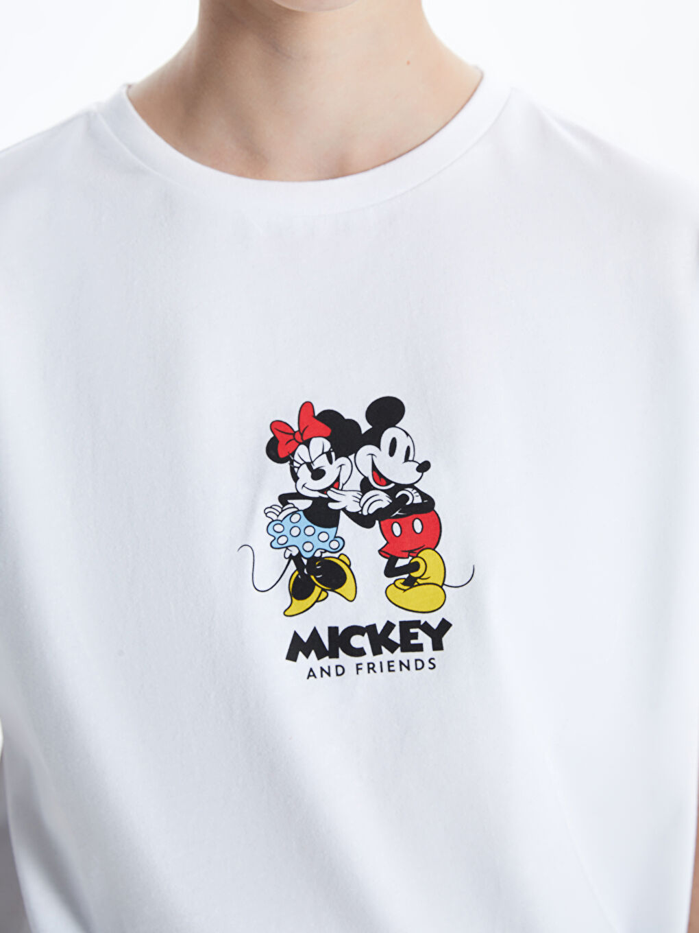 Ženska majica okruglog izreza sa štampom Mickey i prijatelji -S54968Z8-Q6K