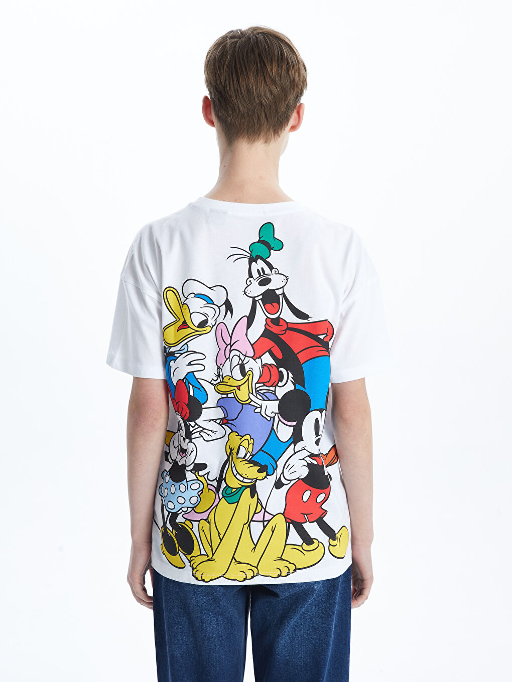 Ženska majica okruglog izreza sa štampom Mickey i prijatelji -S54968Z8-Q6K