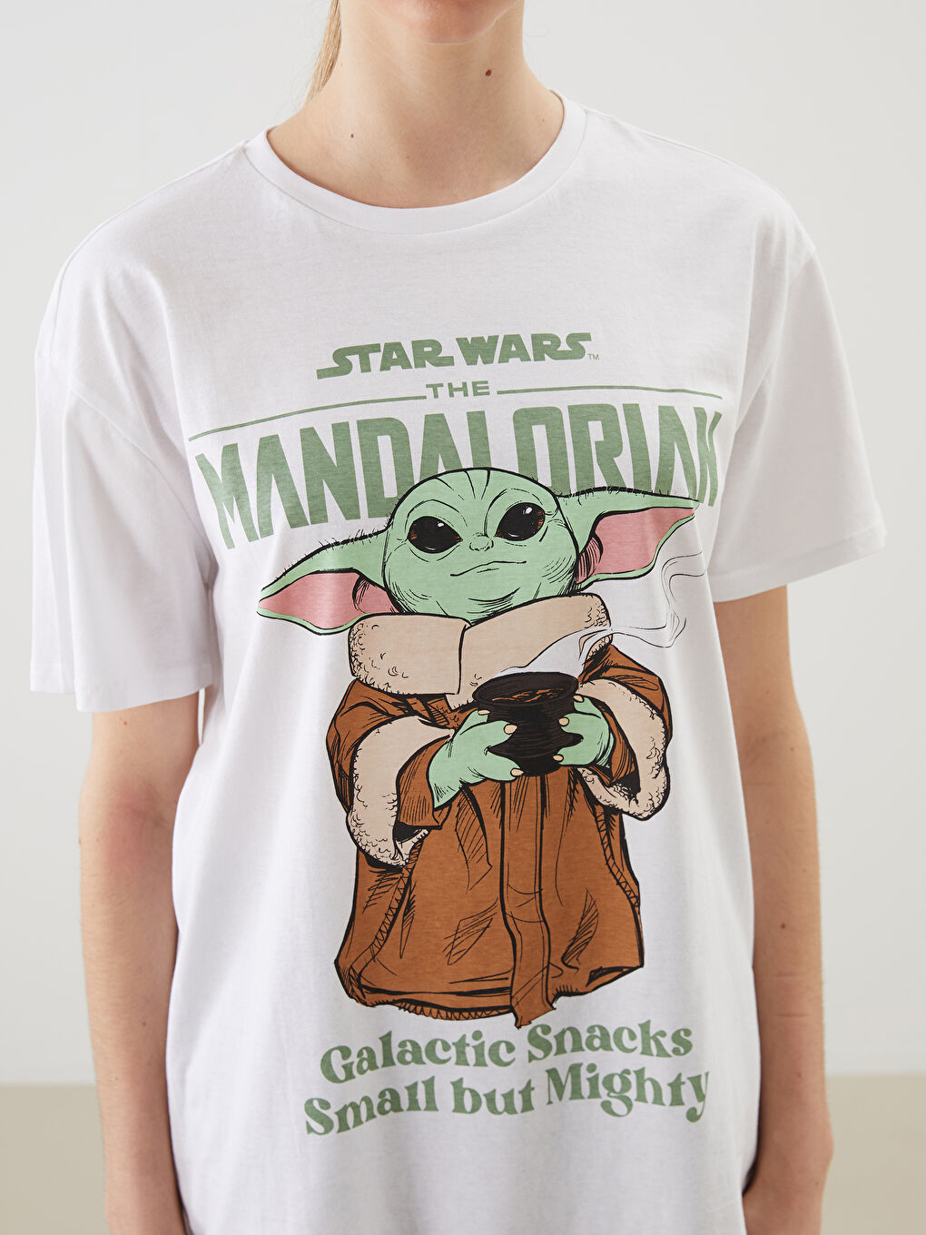 Ženska majica okruglog izreza sa otiskom The Mandalorian -S54971Z8-Q6K