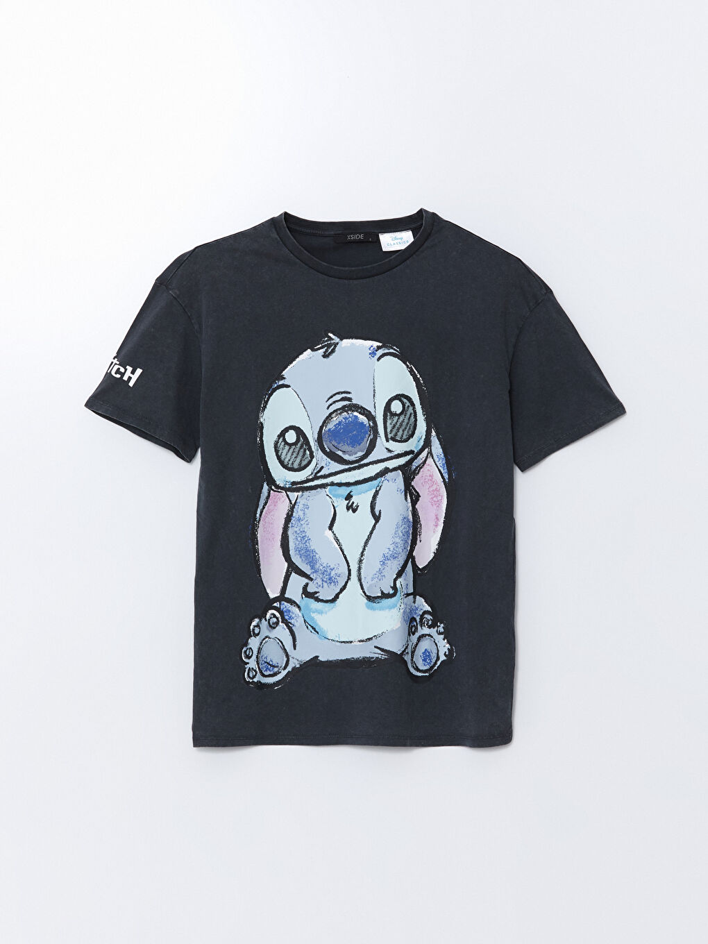 Ženska majica okruglog izreza sa otiskom Stitch -S54975Z8-RFL