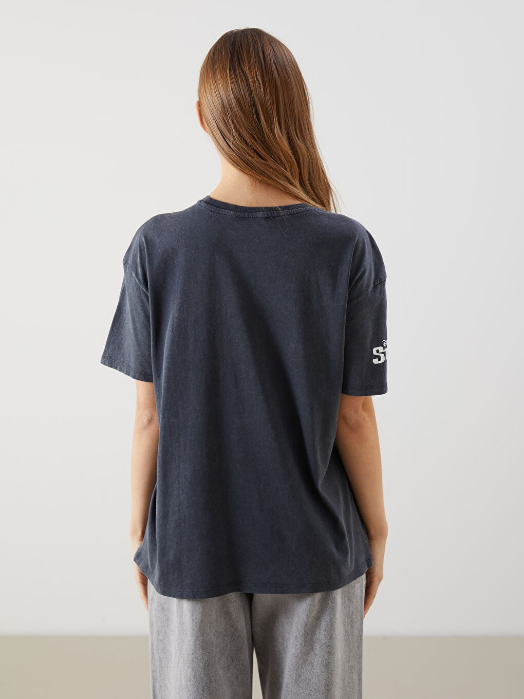 Ženska majica okruglog izreza sa otiskom Stitch -S54975Z8-RFL