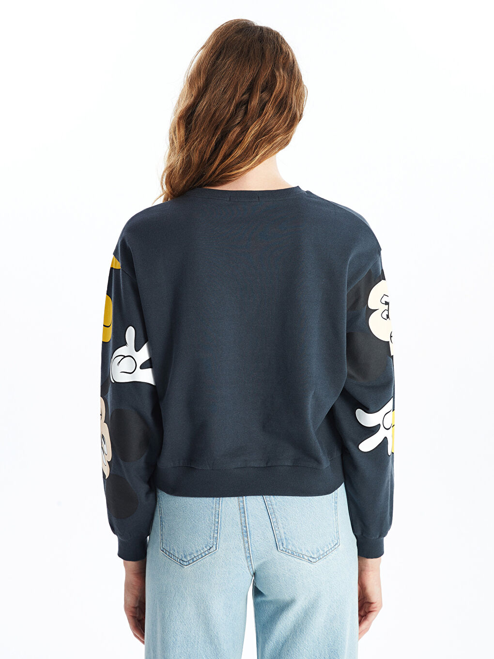 XSIDE Mickey-Mouse-Bedruckte Sweatshirt-Tunika für Damen -S54993Z8-RFL