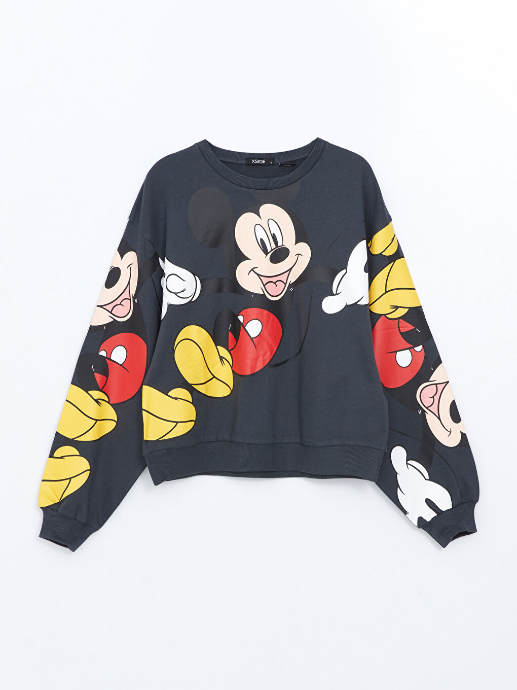 XSIDE Mickey-Mouse-Bedruckte Sweatshirt-Tunika für Damen -S54993Z8-RFL