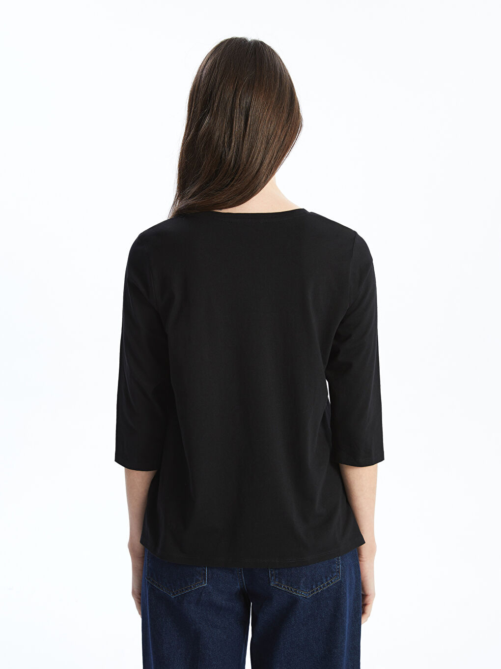 Ženska cvetna bluza sa okruglim izrezom -S54999Z8-CVL