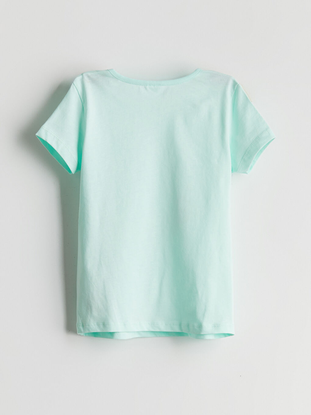 Turkuaz Bisiklet Yaka Baskılı Kız Çocuk Pijama Üstü-1