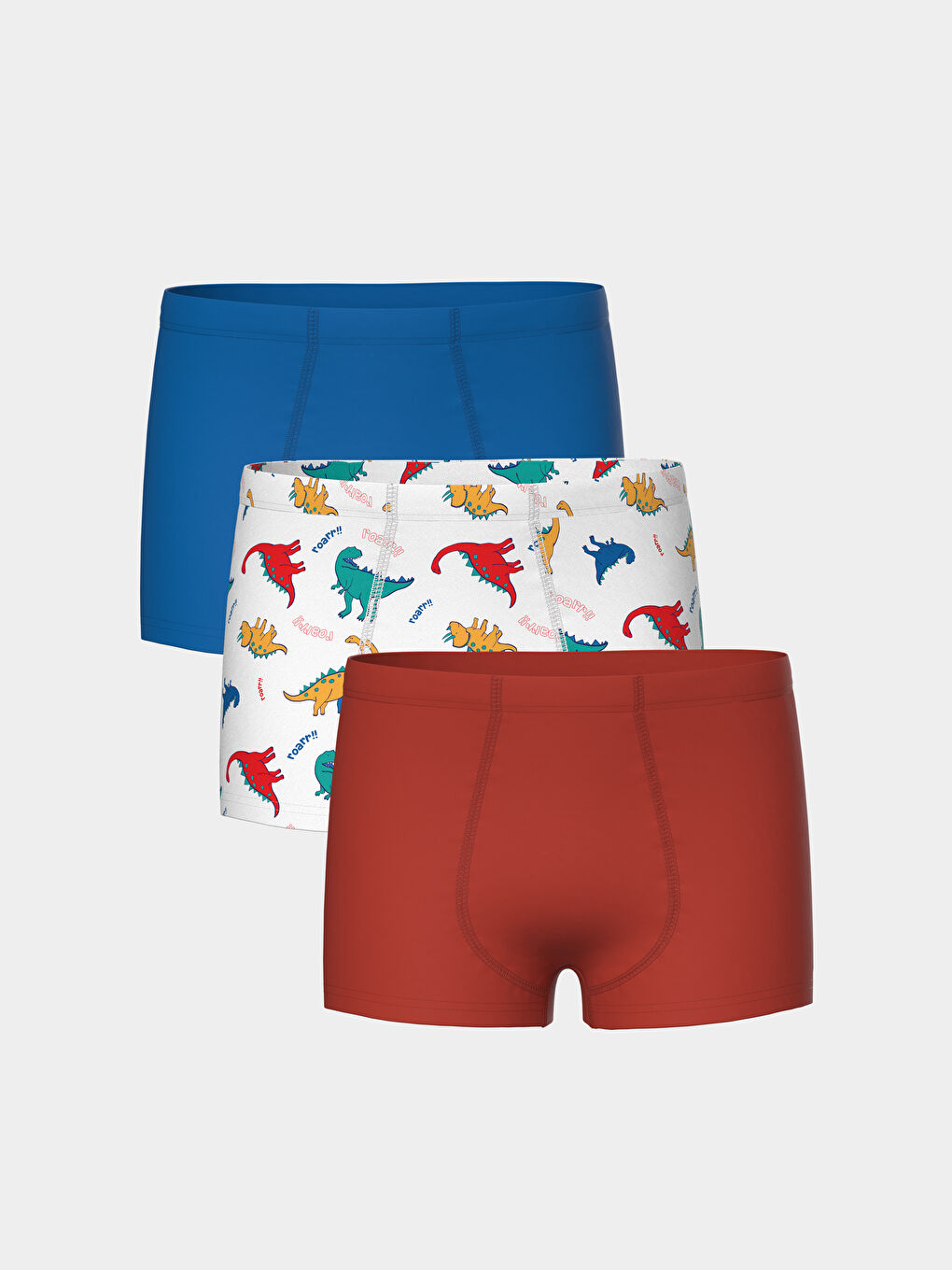 LCW Kids Beyaz Beli Lastikli Erkek Çocuk Boxer 3'lü