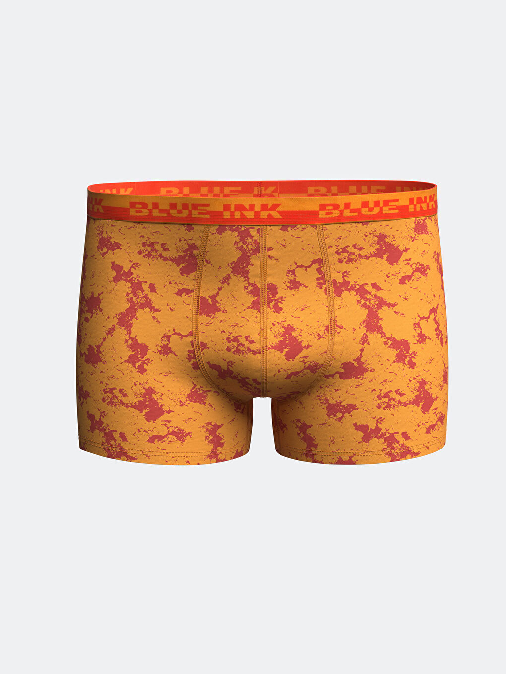 Turuncu Standart Kalıp Pamuklu Esnek Erkek Boxer