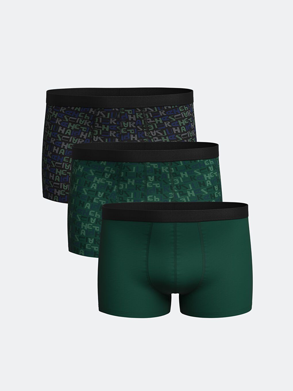 Standard Fit Cotton Flexible Men's Boxer 3-Piece -S55071Z8-LRR