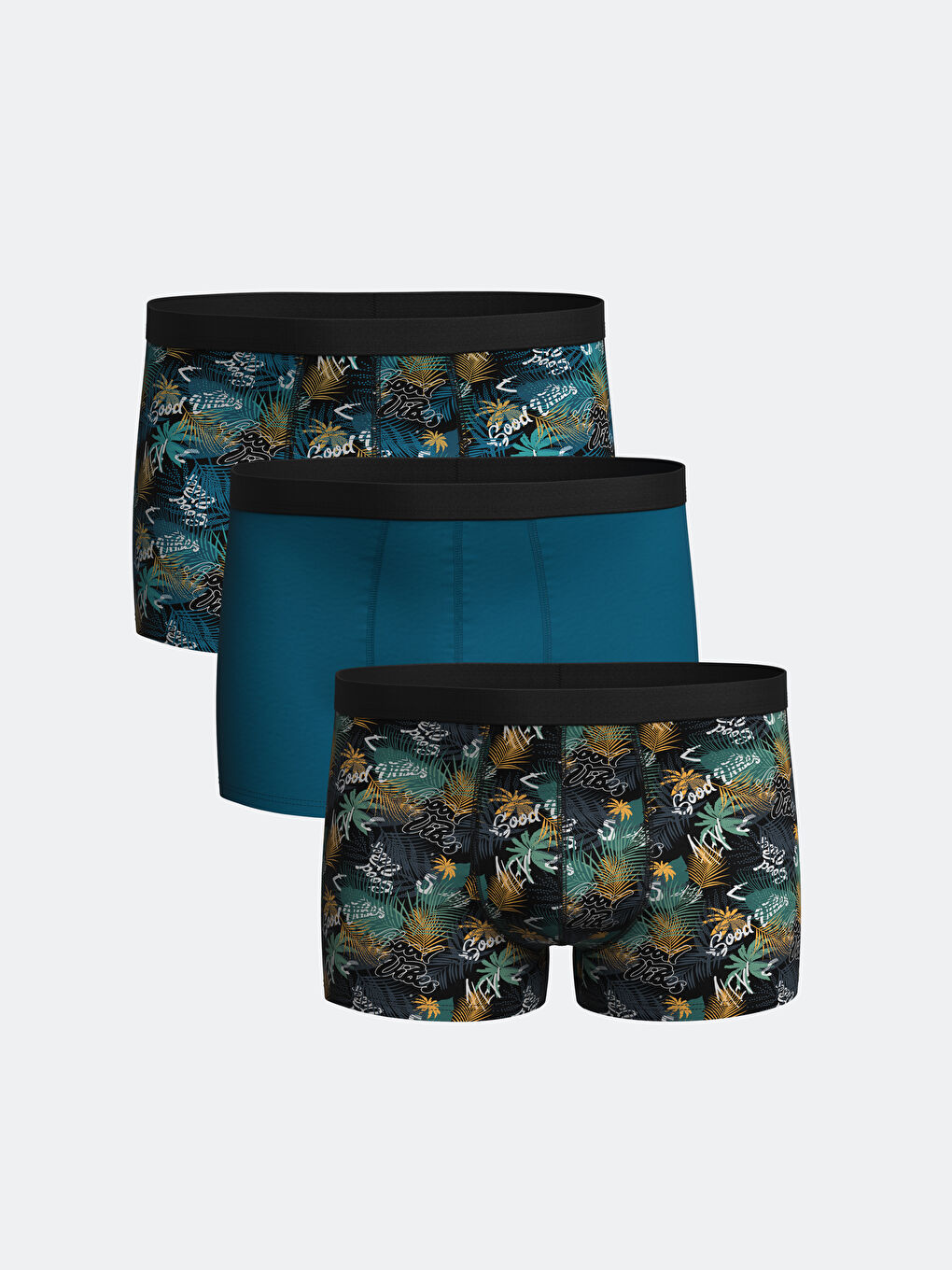 Standard Fit Cotton Flexible Men's Boxer 3-Piece -S55073Z8-LTW