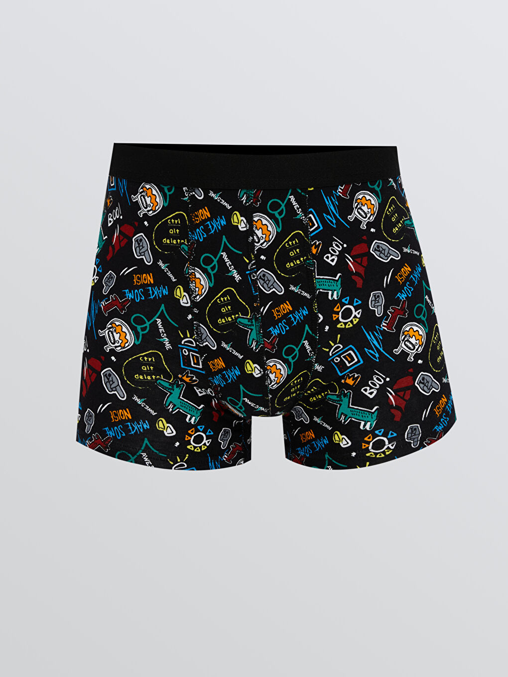 Antrasit Standart Kalıp Pamuklu Esnek Erkek Boxer