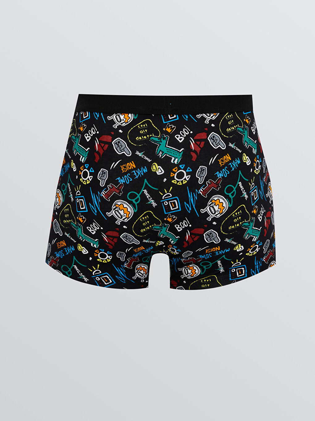 Antrasit Standart Kalıp Pamuklu Esnek Erkek Boxer-1