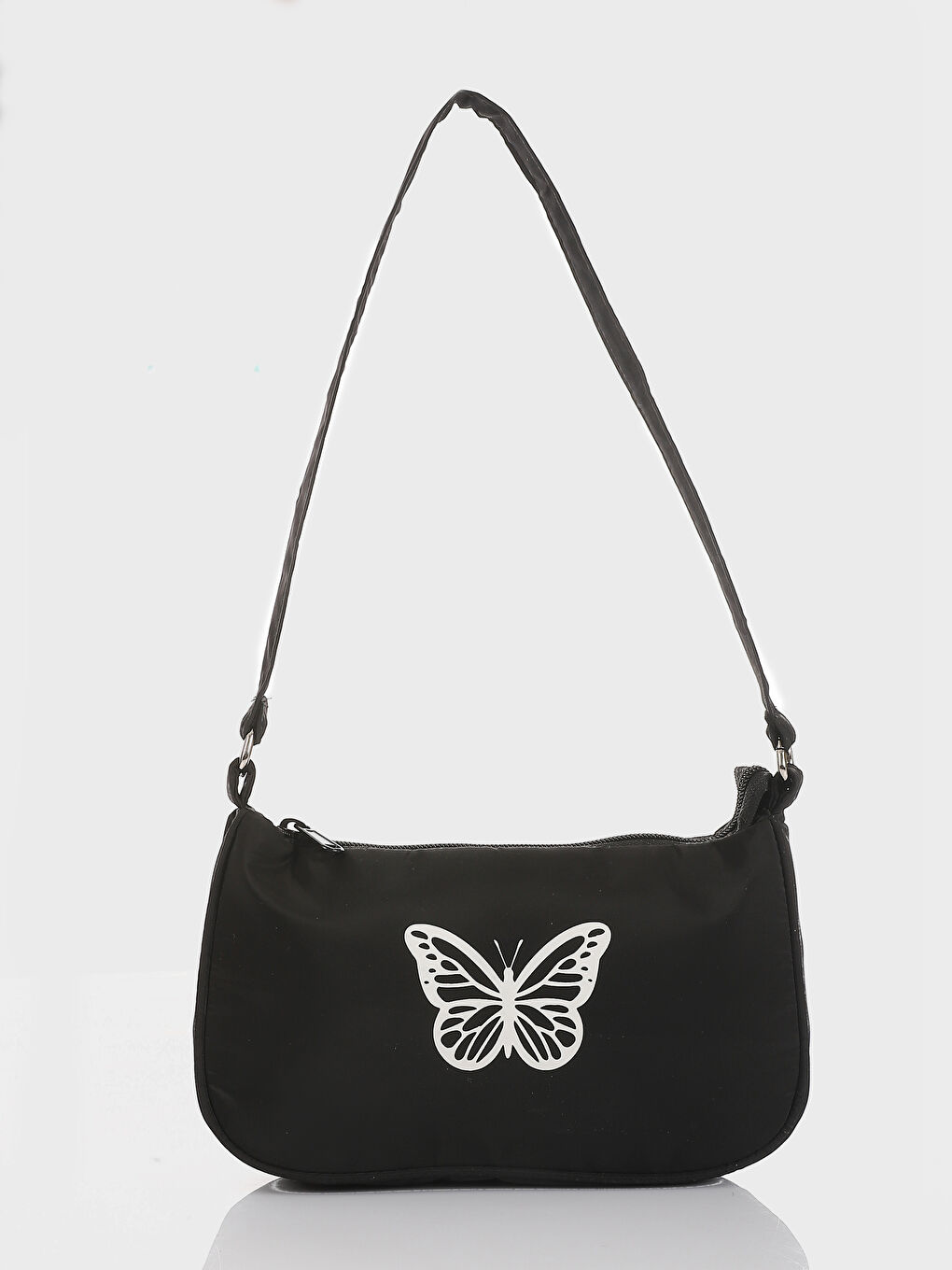 Butterfly Printed Girls' Baguette Bag -S55090Z4-HEG