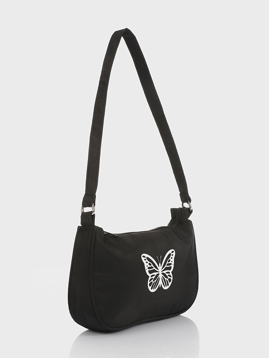 Butterfly Printed Girls' Baguette Bag -S55090Z4-HEG