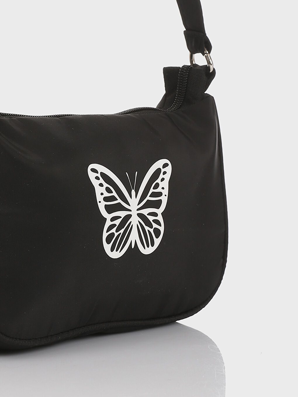 Butterfly Printed Girls' Baguette Bag -S55090Z4-HEG