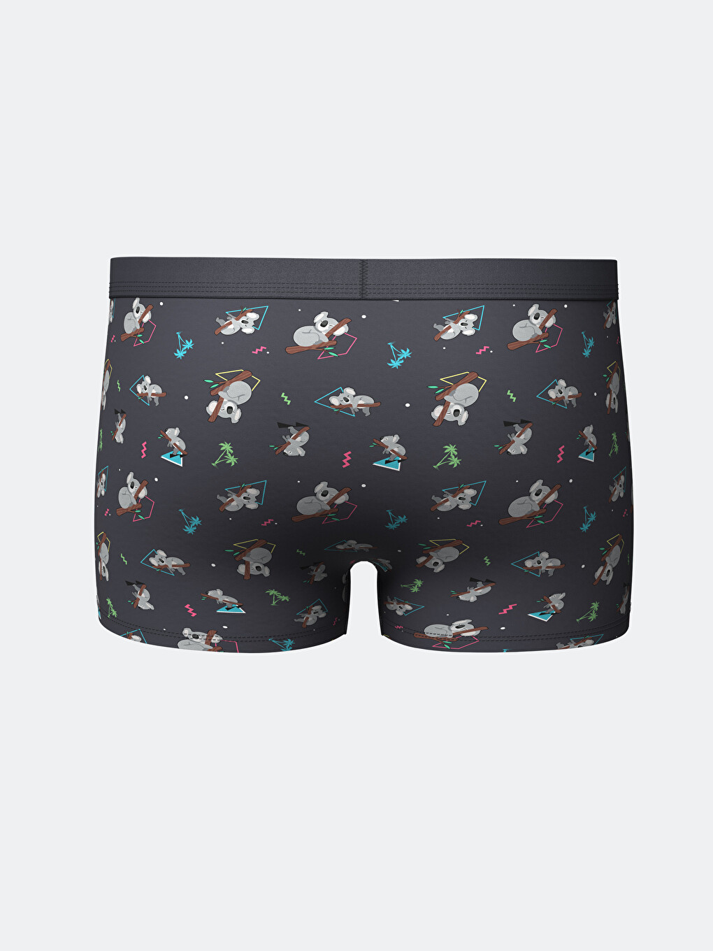 Antrasit Pamuklu Esnek Erkek Boxer-1
