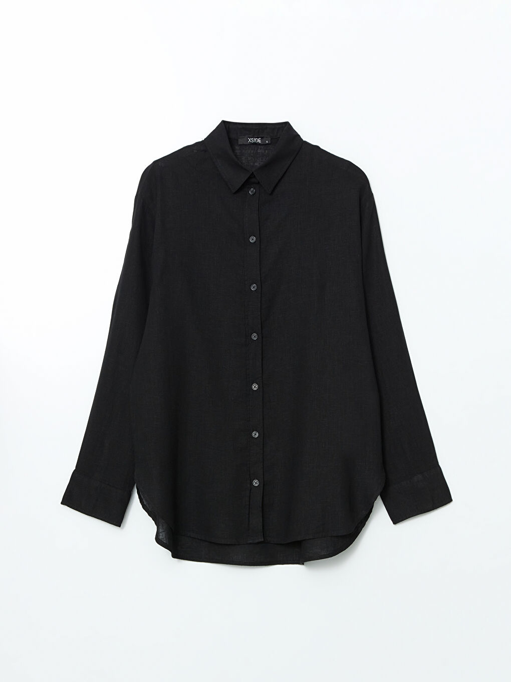 XSIDE Oversize Linen Blend Women's Shirt -S55105Z8-CVL