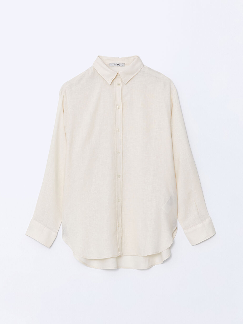 Oversize Linen Blend Women's Shirt -S55105Z8-VHM