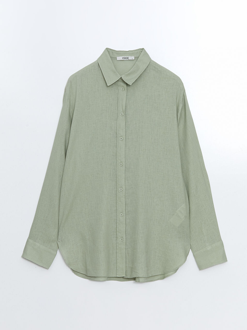 Oversize Linen Blend Women's Shirt -S55105Z8-YQV