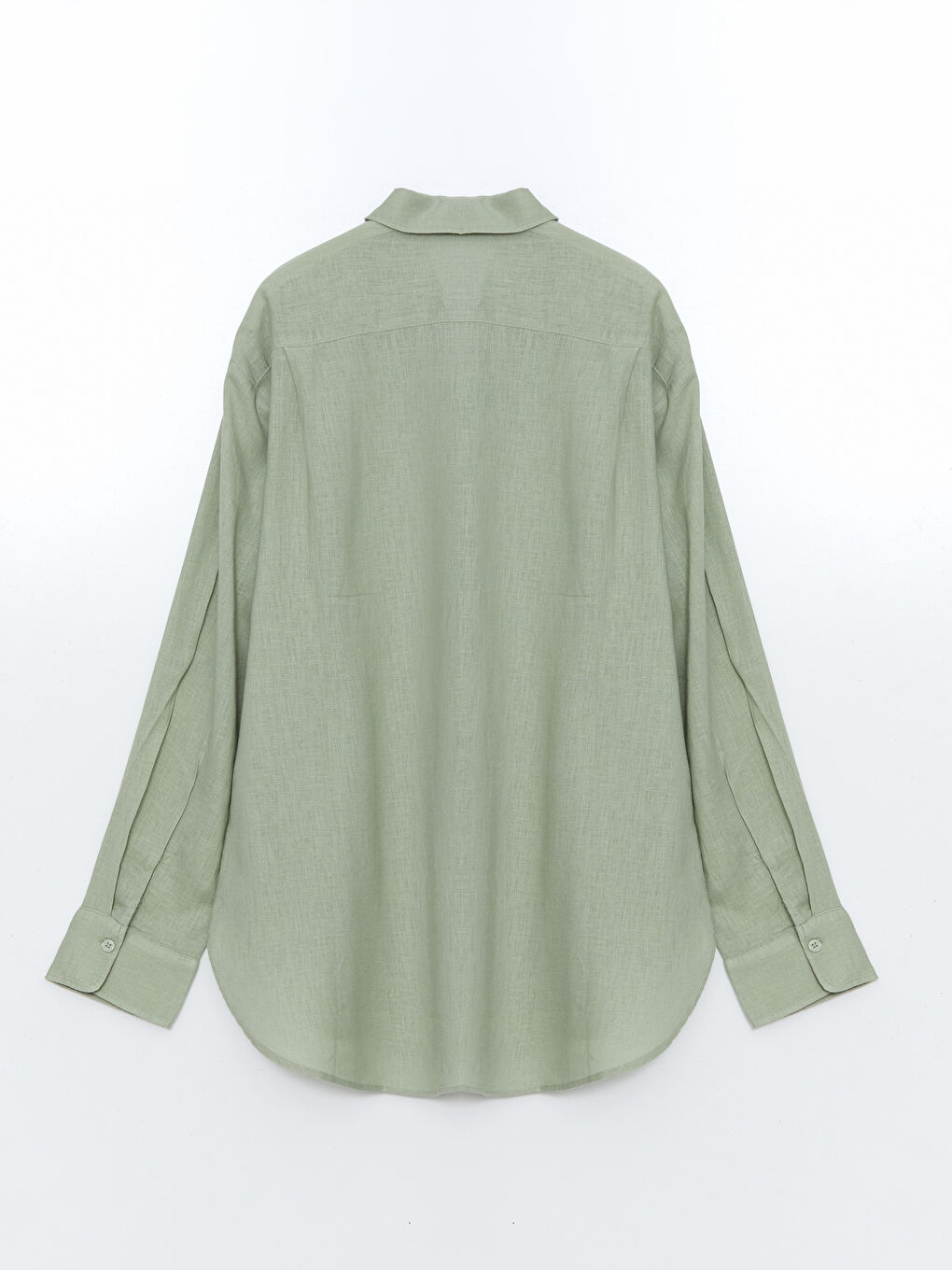 Oversize Linen Blend Women's Shirt -S55105Z8-YQV