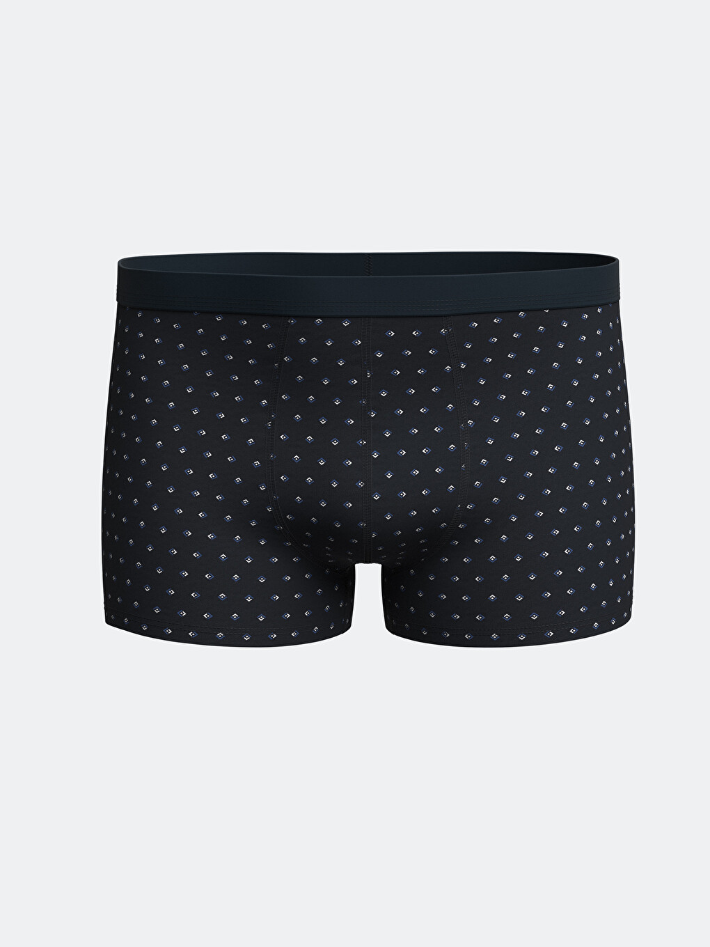 Lacivert Pamuklu Esnek Erkek Boxer