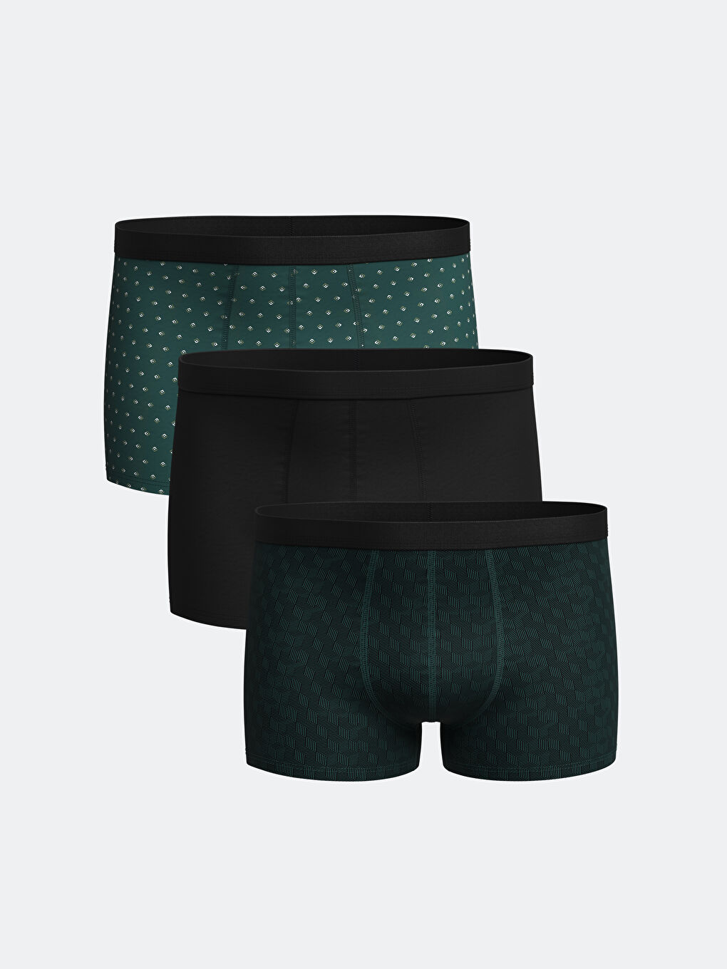 Standard Fit Cotton Flexible Men's Boxer 3-Piece -S55109Z8-LRR