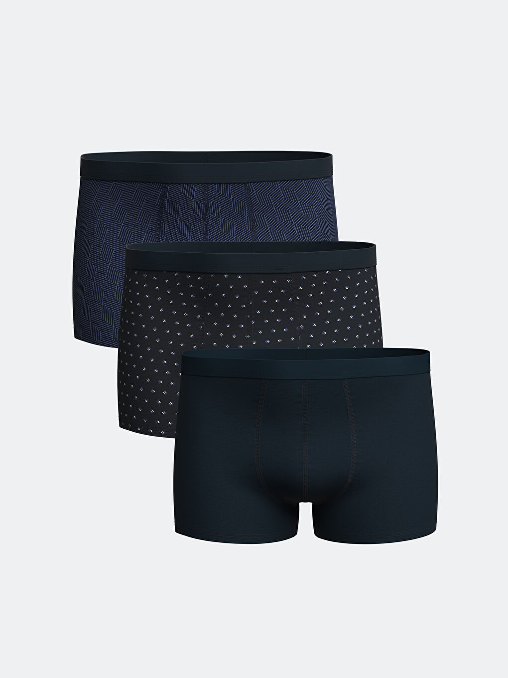 Standard Fit Cotton Flexible Men's Boxer 3-Piece -S55109Z8-LSJ