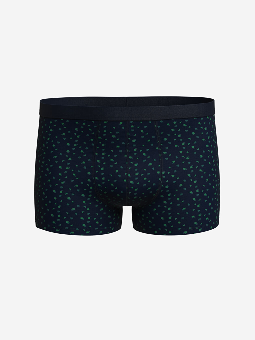 Yeşil Standart Kalıp Pamuklu Esnek Erkek Boxer