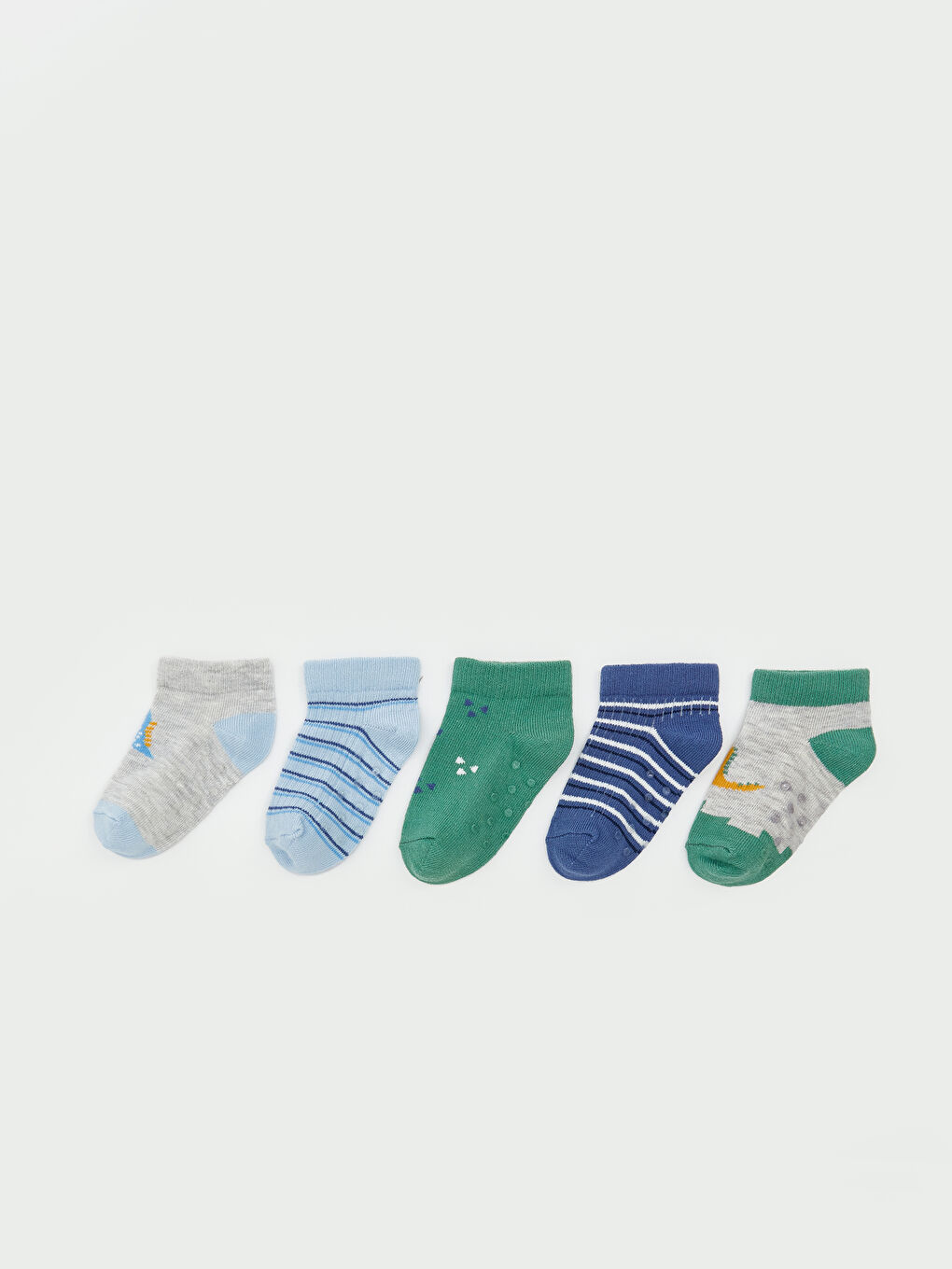 Printed Baby Boy Booties Socks 5 Pieces -S55119Z1-D5H