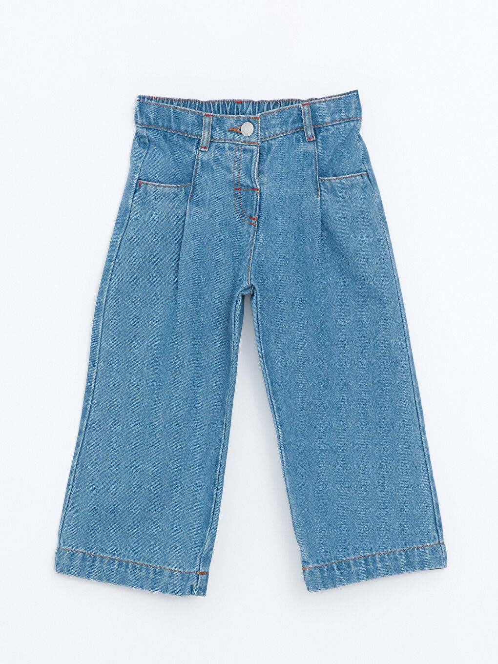 Elastic Waist Girl Denim Trousers -S55123Z1-507
