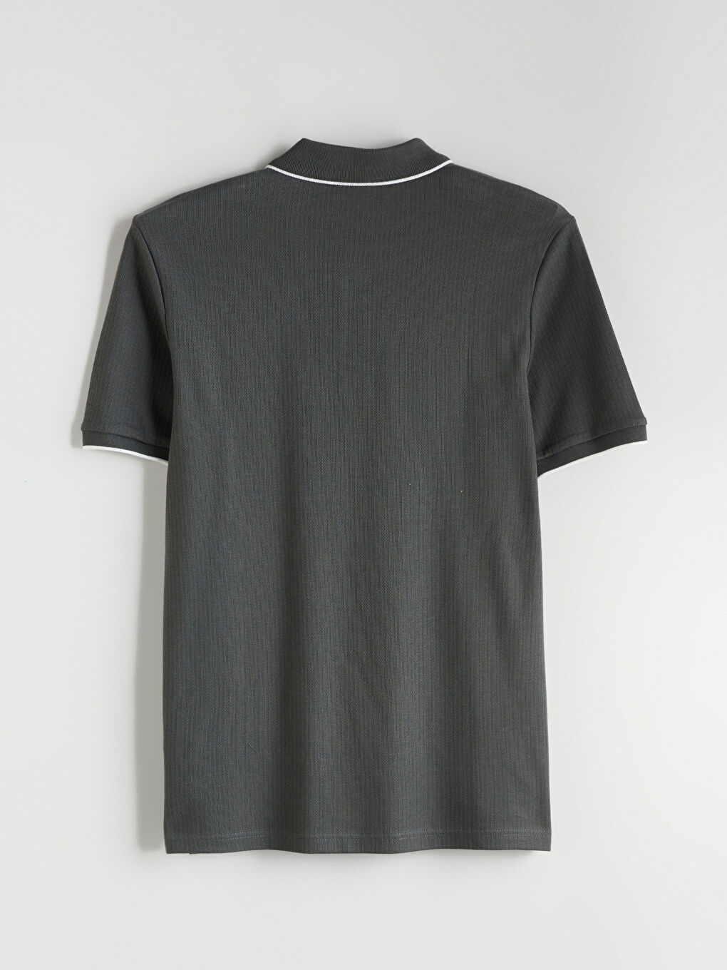 Petrol Polo Yaka Kısa Kollu Erkek Tişört-5