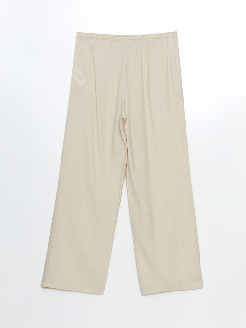 Elasticated Waist Textured Women's Trousers -S55153Z8-QW6
