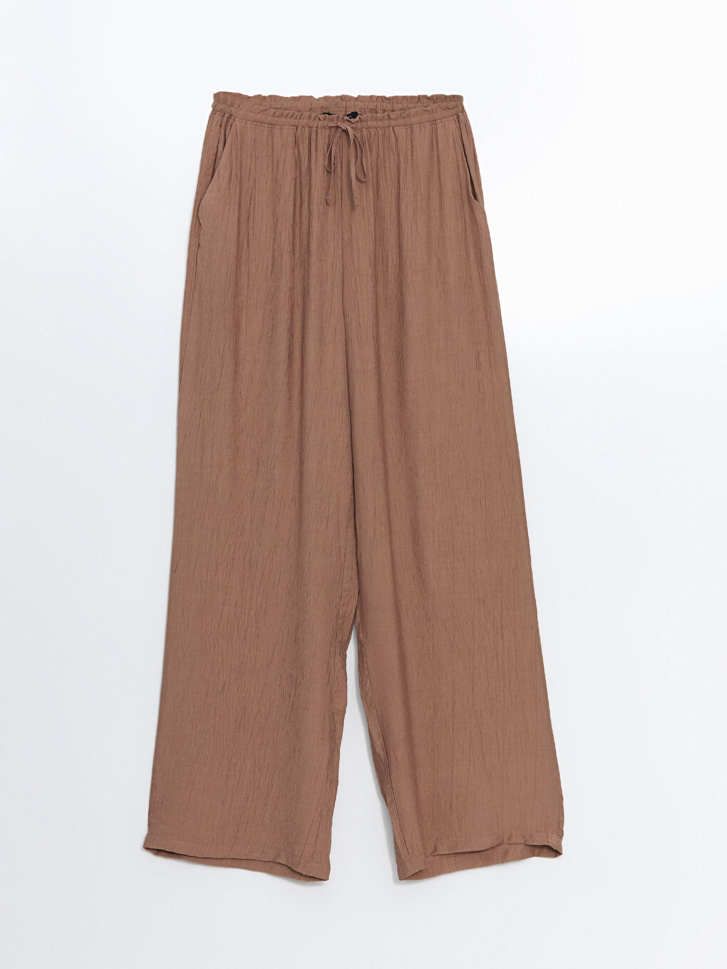LCW Comfort Elasticated Waist Textured Women's Trousers -S55153Z8-QZV