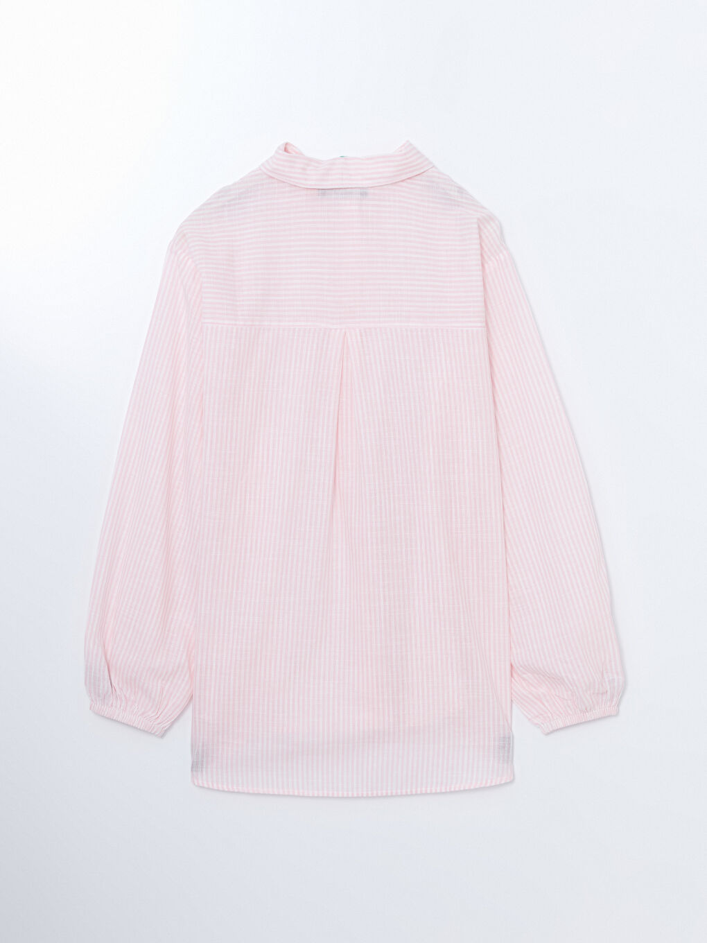 Regular Fit Poplin Women's Shirt with Ruching -S55154Z8-LHK