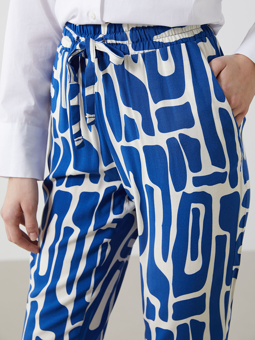 Pantalone sa elastičnim strukom -S55157Z8-LQQ