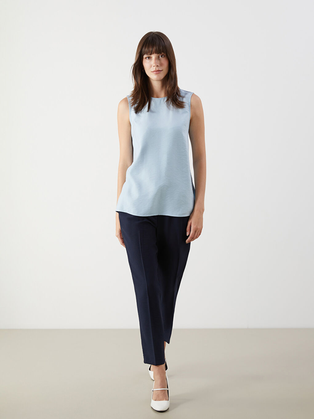Elastic Waist Carrot Fit Women's Trousers -S55158Z8-CS0