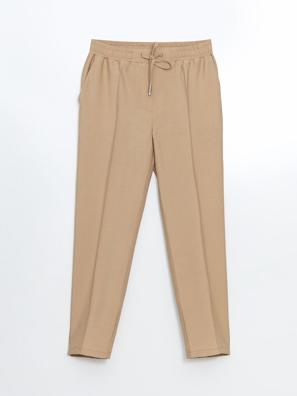 Pantalone za žene kroja šargarepe, sa elastičnim pojasom -S55158Z8-GBY