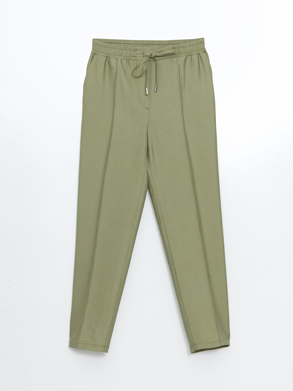 Elastic Waist Carrot Fit Women's Trousers -S55158Z8-GUY