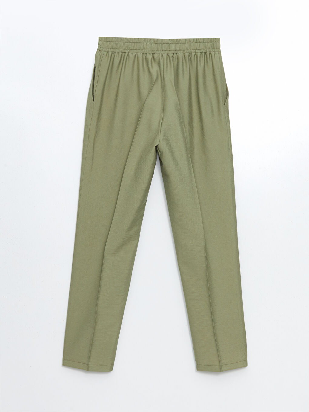Elastic Waist Carrot Fit Women's Trousers -S55158Z8-GUY