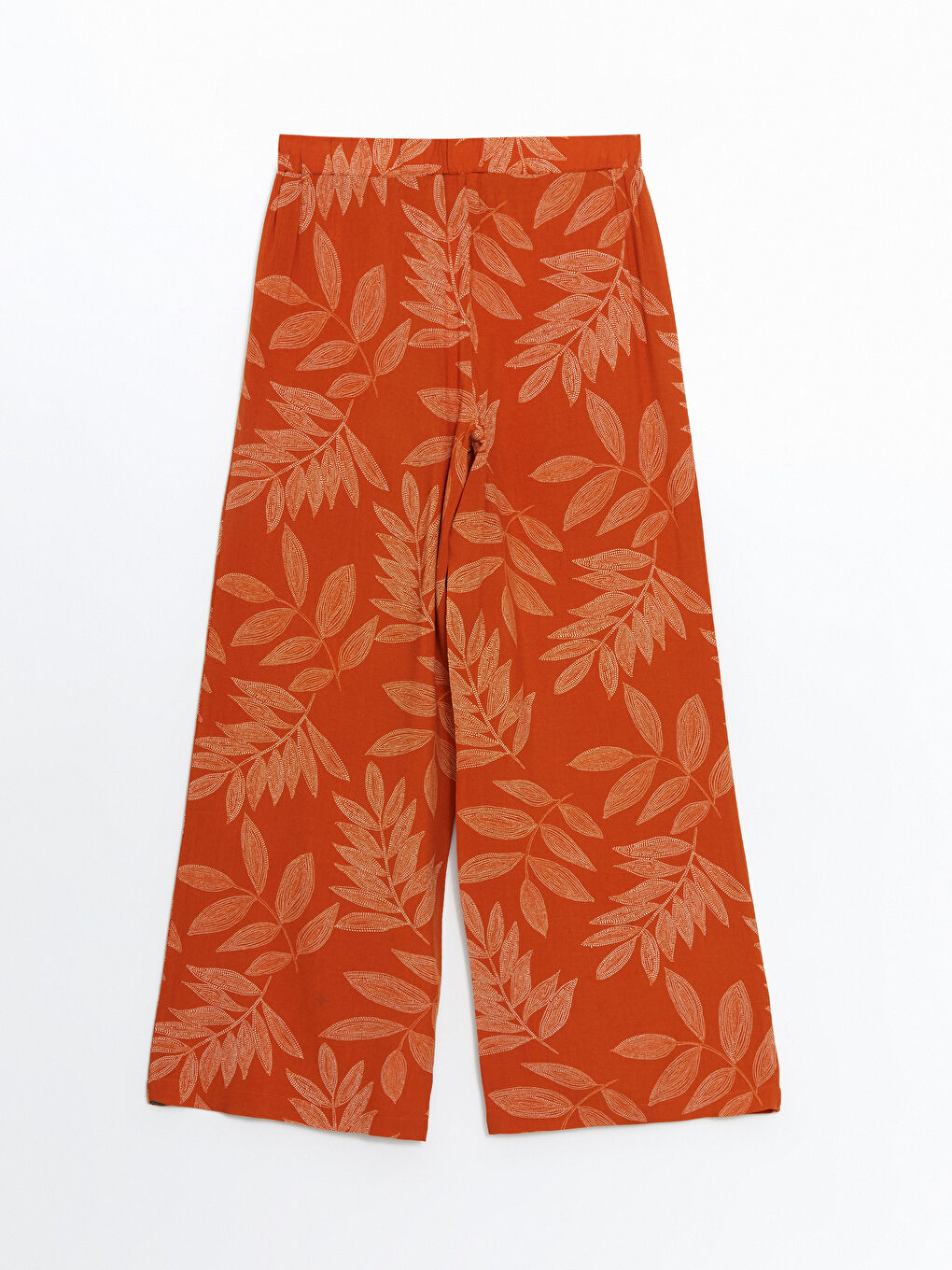 Elasticated Waist Floral Wide Leg Women's Trousers -S55159Z8-LSR